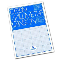 Canson бумага миллиметровка Millimeter Paper 90 гр, A3 50л, bistre