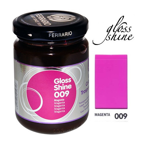 Защитный цветной лак Ferrario Gloss Shine 150 мл, №009 Magenta (Маджента)