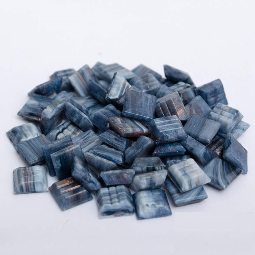 Мозаїка скляна Ferrario Gem Mosaic 100 гр, 10x10 мм №07 Сіро-блакитний