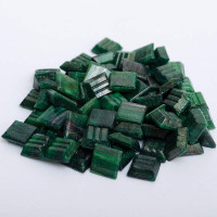Мозаїка скляна Ferrario Gem Mosaic 100 гр, 10x10 мм №12 Темно-Зелений