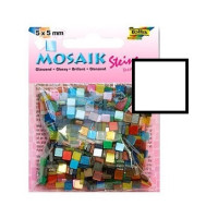 Мозаїка Folia Gloss 45 гр, 5x5 мм 700 шт №00 White Білий
