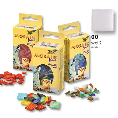 Мозаика Folia Mosaic-glass tiles 200 гр, 10x10 мм (300 шт) №00 White (Белый)