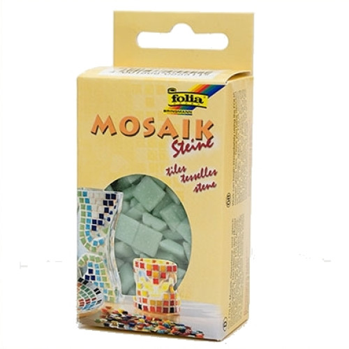 Мозаика Folia Mosaic-glass tiles 200 гр, 10x10 мм (300 шт) №51 Light green (Светло-Зеленый)