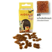 Мозаїка Folia Mosaic-glass tiles 200 гр, 10x10 мм (300 шт) №85 Chocolate brown (Шоколадно Коричневий)