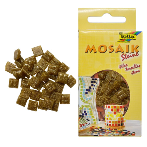 Мозаїка Folia Mosaic-glass tiles 200 гр, 10x10 мм (300 шт) №85 Chocolate brown (Шоколадно Коричневий)