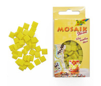 Мозаїка Folia Mosaic-glass tiles 200 гр, 10x10 мм (300 шт) №12 Lemon yellow (Лимонно-Жовтий)