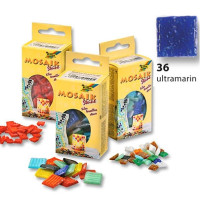 Мозаїка Folia Mosaic-glass tiles 200 гр, 10x10 мм (300 шт), №36 Ultramarine (Ультрамариновий)