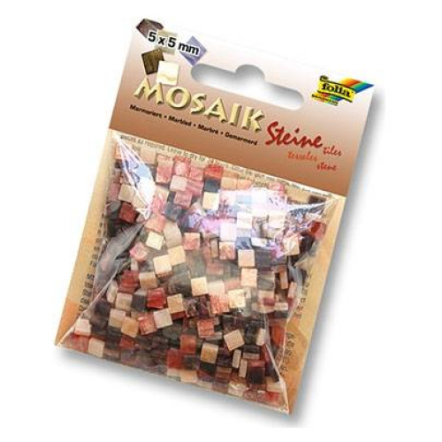 Мозаїка Folia мармурова Marbled assortments 45 гр, 5x5 мм (700 шт) №04 Brown (Коричневий)