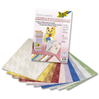 Дизайнерський папір Folia, Creative Card Damask metallic 230 гр, 23x33 см (Асорті, 10 л)