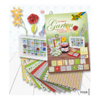 Набір дизайнерського паперу Folia Designers Pads 80/270 гр, 24х34 см, Garden Сад, 26 видів