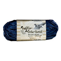 Рафія Folia в мотках Raffia-natural quality 50 гр №36 Ultramarine (Ультрамариновий)