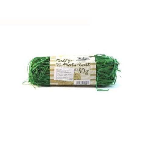 Рафия Folia в мотках Raffia-natural quality 50 гр, №54 Emeraldgreen Изумрудно-Зеленый