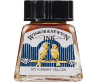 Туш Winsor Newton, Drawing Inks 14 мл № 123 Жовтий канарський
