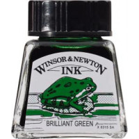 Тушь Winsor Newton, Drawing Inks 14 мл, № 046 Зеленый
