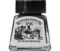 Туш Winsor Newton, Drawing Inks 14 мл, № 030 Чорний