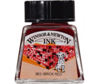Туш Winsor Newton, Drawing Inks 14 мл, № 040 Червона цегла