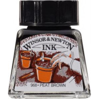 Тушь Winsor Newton, Drawing Inks 14 мл, № 469 Торф