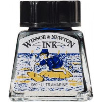 Тушь Winsor Newton, Drawing Inks 14 мл, № 660 Ультрамарин
