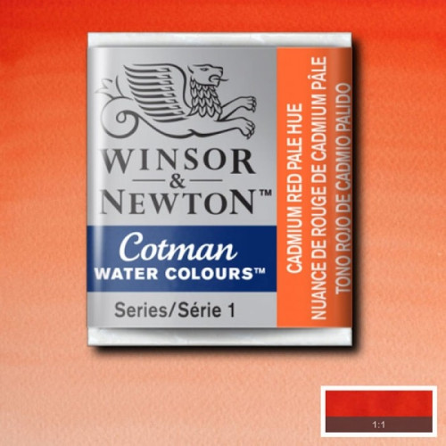 Акварельна фарба Winsor Newton №103 Блідо-червоний кадмій