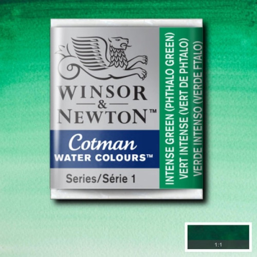Акварельная краска Winsor Newton, № 329 Зеленый насыщенный