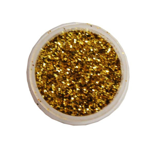 Сухие  блестки, Золотые, JJCС02-64, 7г, 0,4 мм