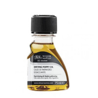 Маковое масло Winsor быстросохнущее для масляных красок Drying Poppy Oil 75 мл