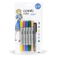 Набір маркерів Copic Ciao Manga 1 set 5+1 лайнер кольору для аніме - 22075556