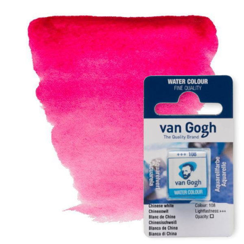 Краска акварельная Van Gogh 366 Хинакридон розовый, кювет