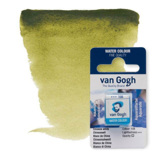 Краска акварельная Van Gogh 620 Оливковый зеленый, кювет