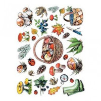 Карта декупажная Cadence Rice Paper Decoupage, А4, №28 Огород