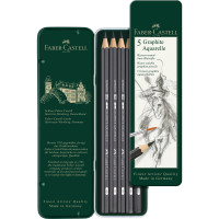 Набір акварельних чернографитных олівців Faber-Castell Graphite Aquarelle в металевій коробці , 117805