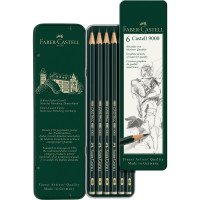 Набор карандашей Faber-Castell CASTELL 9000 6 шт Н-8В метал коробка 119063