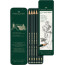 Набір чернографитных олівців Faber-Castell CASTELL 9000 в металевій коробці 6 шт різних тв., 119063