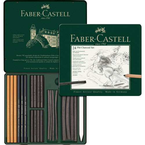 Художніх набір вугілля Faber-Castell PITT Charcoal Set, 24 предмета, 112978