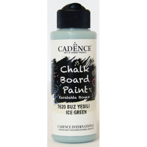 Грифельная мел краска Cadence, акриловая Chalk Board Paint, 120 мл, Мятный