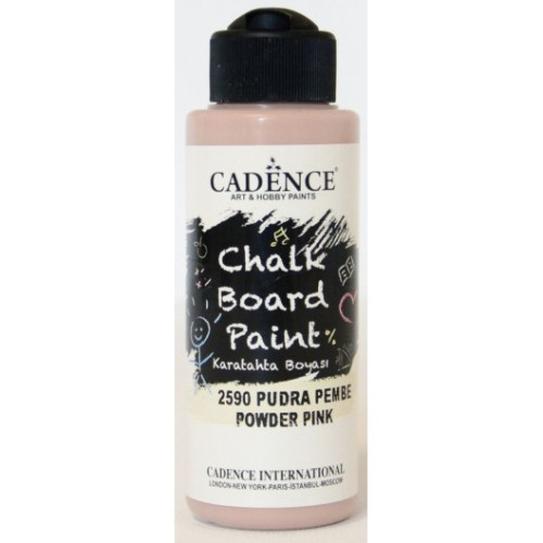 Грифельная мел краска Cadence, акриловая Chalk Board Paint, 120 мл, Нежно розовый