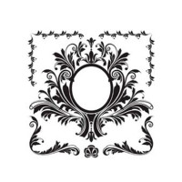 Черно-белая натирка Cadence, Rub On Transfers Black White, 17х25 смсм, R-002