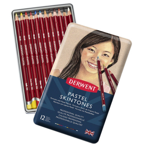 Набор пастельных карандашей Derwent Телесные оттенки Pastel, 12 цв 2300563