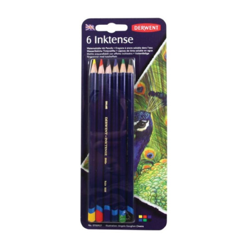 Набор чернильных карандашей Derwent Inktense 6 цветов в наборе