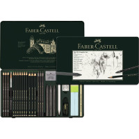НАБОР ГРАФИТА PITT CASTELL 9000+Jumbo 9000+ Graphite Aquarelle + PITT Graphit мелки, 26 предметов 112974