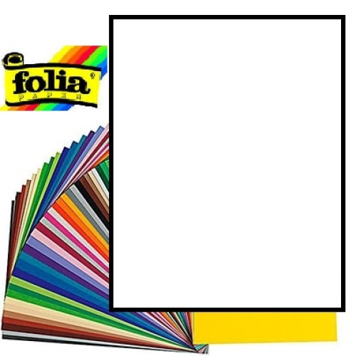 Картон Folia Photo Mounting Board 300 гр, 50x70 см, №00 White (Белый) 610