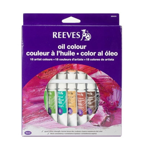 Масляные краски Reeves Oil colour Set, 18 цветов, 10 мл
