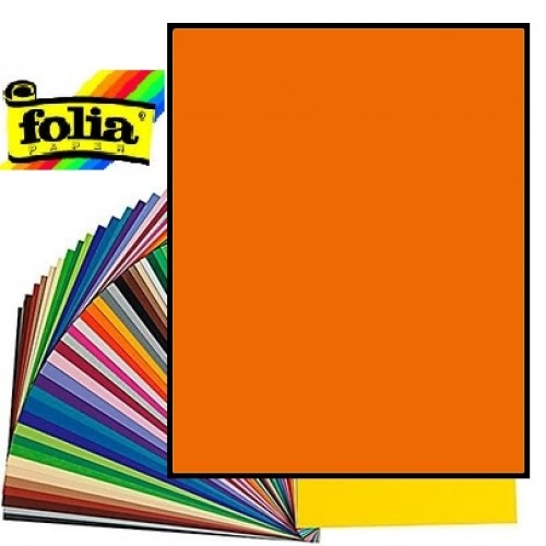 Картон Folia Photo Mounting Board 300 гр, 50x70 см, №41 Ligt orange (Светло-оранжевый)