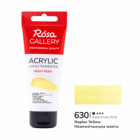 Акрилова фарба ROSA Gallery, Неаполітанська жовта, 60 мл №630