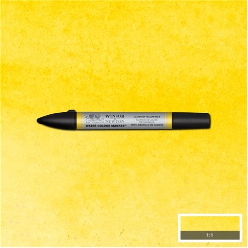 Маркер Winsor акварельный Watercolor Markers, № 109 Cadmium Yellow Hue (Кадмий желтый)