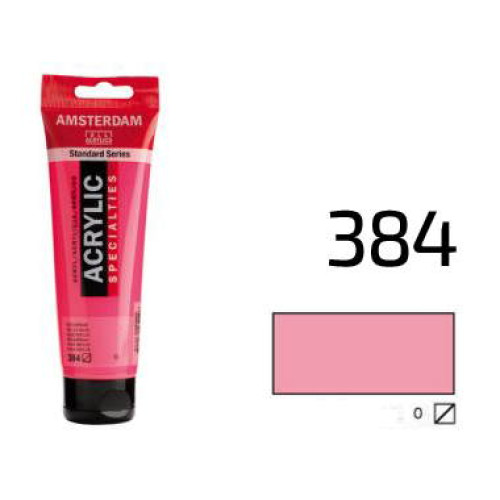 Краска акриловая AMSTERDAM, (384) Отражающий розовый, 20 мл