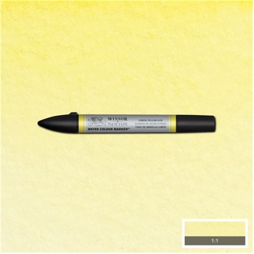 Маркер Winsor акварельный Watercolor Markers, № 346 Lemon Yellow Hue (Лимонный желтый)