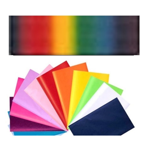 Бумага оберточная Folia тонкая Tissue Paper 20 гр, 50x70 см (13), №77 Rainbow (Радужный)