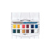 Набор акварельных красок Winsor Cotman Half Pan Studio Set, 12 шт+кисть