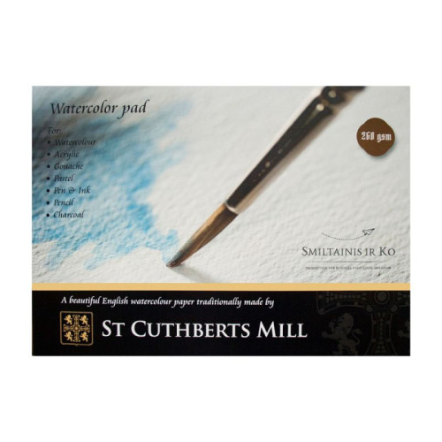 Склейка для акварели «St.Cuthberts Mill» А2, 260г/м2, 10л, SMILTAINIS